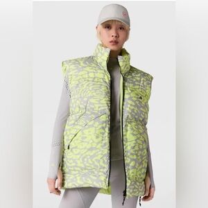 Very Rare Stella McCartney Neon Green and Gray Reversable Vest Size XS